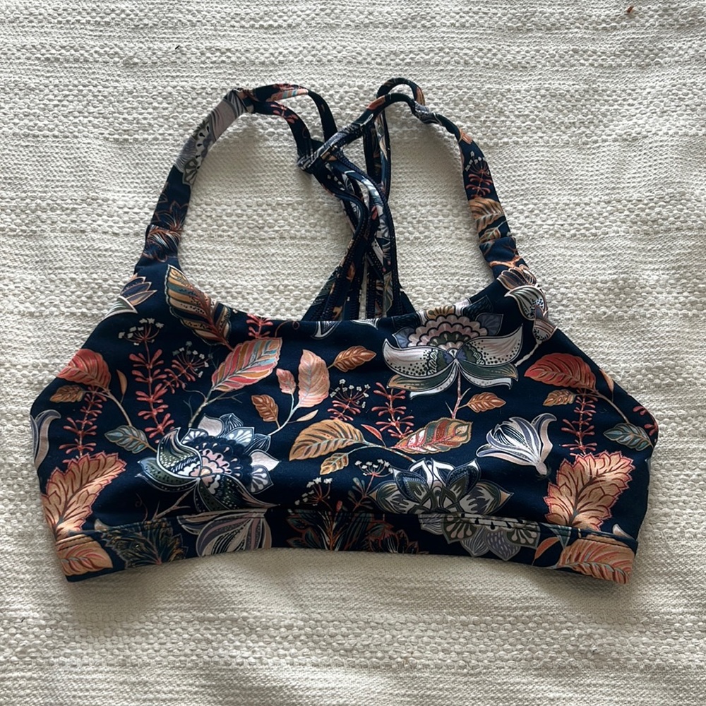 Fall inspired sports bra
